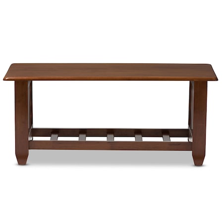 Baxton Studio Larissa Cherry Finished Brown Wood Living Room Occasional Coffee Table 125-6893